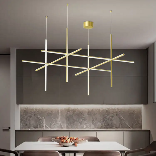 Luxury Stick Shape Gold Modern Ceiling Light -LED Chandeliers & Pendant Lights