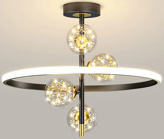 LuxeGlow Modern Iron LED Ceiling Lighting