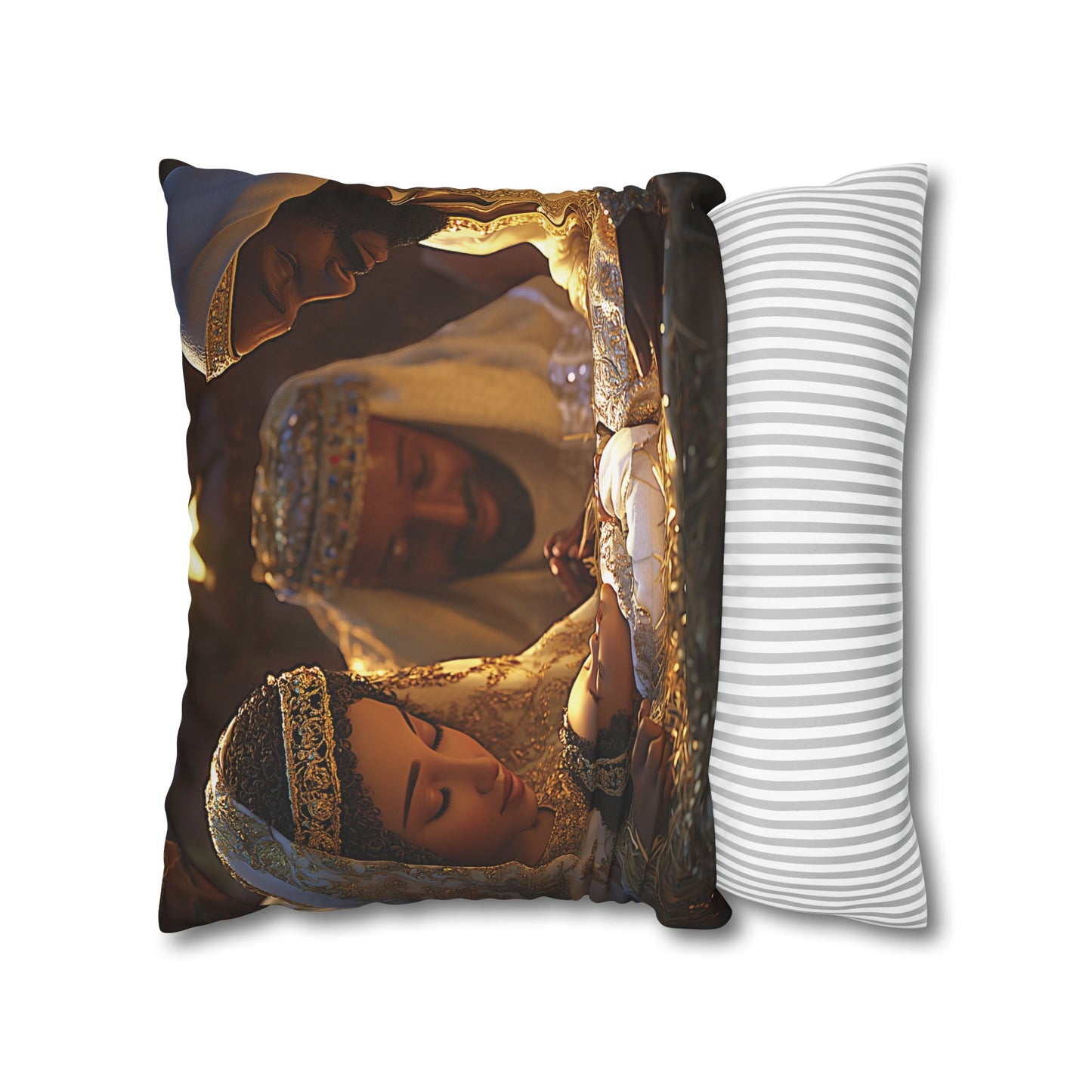 Divine Nativity Christmas Pillow