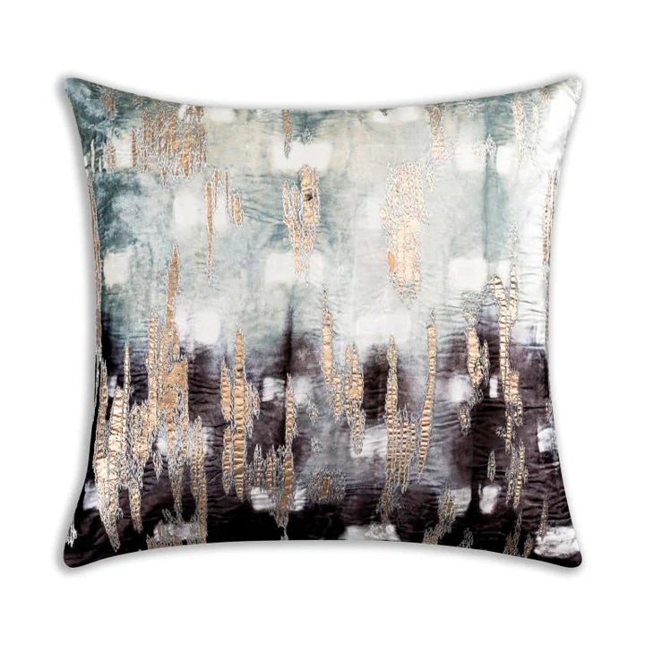 Boheme Charcoal Pillow Size 22 in. x 22 in.