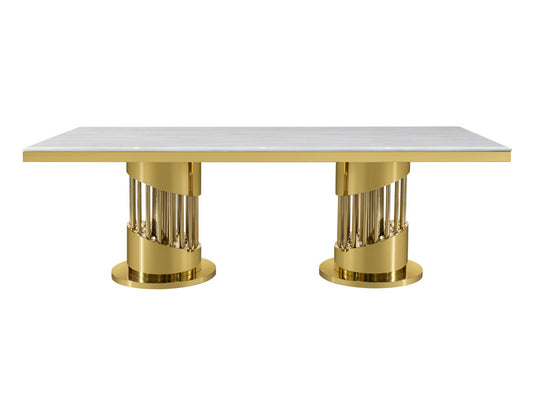 Majestic Marble Gold Dining Table