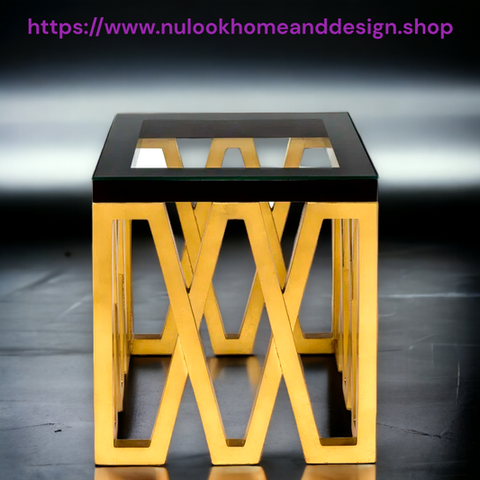 Lumière Gold End Table