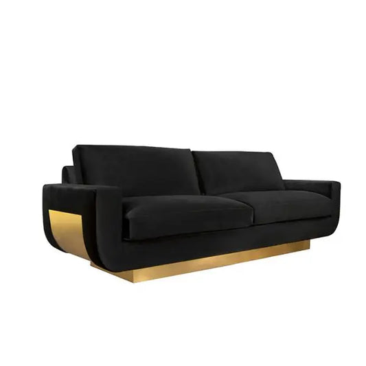 Velvet Elegance Living Room Ensemble- Sofa