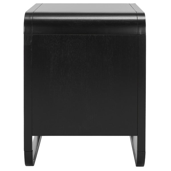 Yates 1 Drawer Nightstand- 4 colors- Black, Walnut, White and Natural