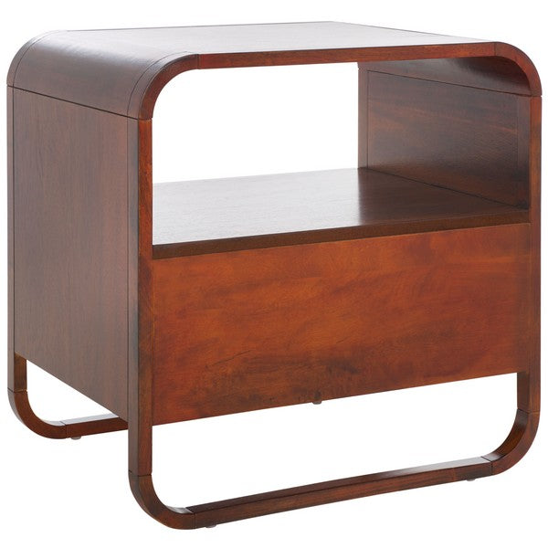 Yates 1 Drawer Nightstand- 4 colors- Black, Walnut, White and Natural