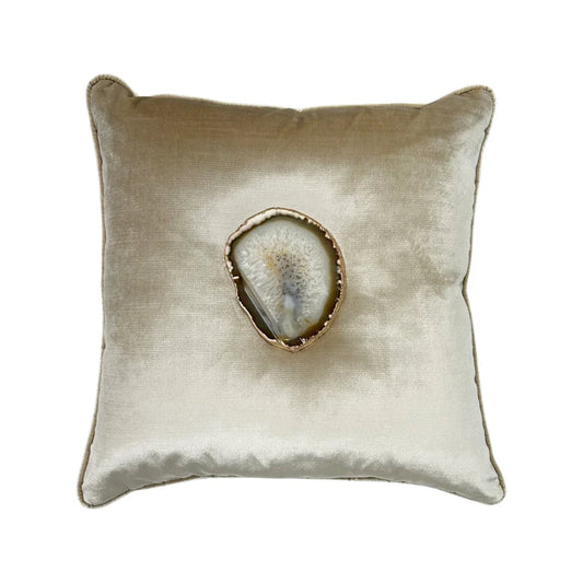 Agate cashmere Velvet Pillow- 20 in x20