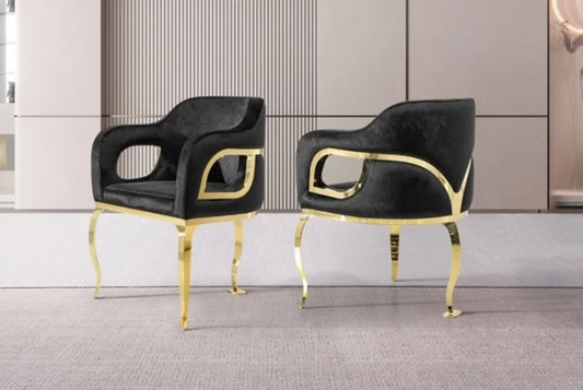 Velvet Luxe Triad Chair