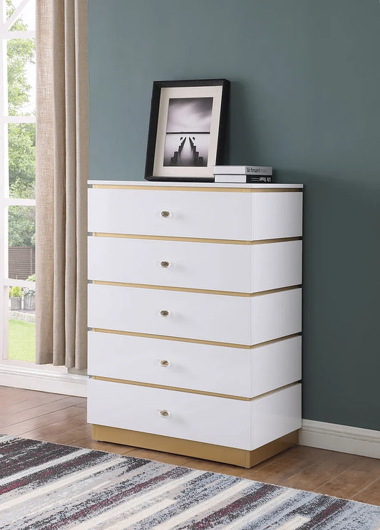 RANA Modern CHEST of Drawers - White