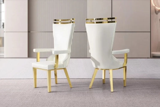 Golden Elegance Dining Chair