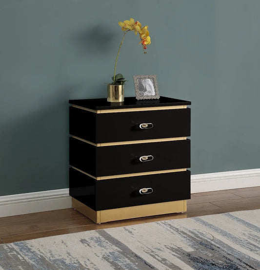 RANA Modern NIGHTSTAND BLACK