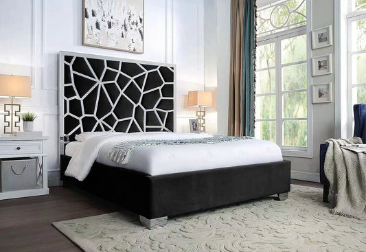 Luxe Honeycomb bed- Sliver & Black