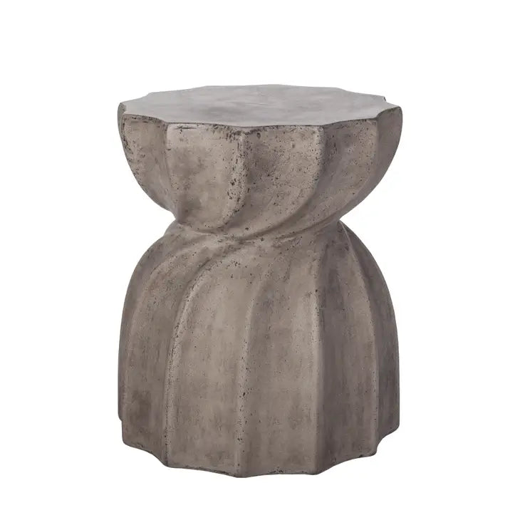 Industrial Warp Concrete Side Table