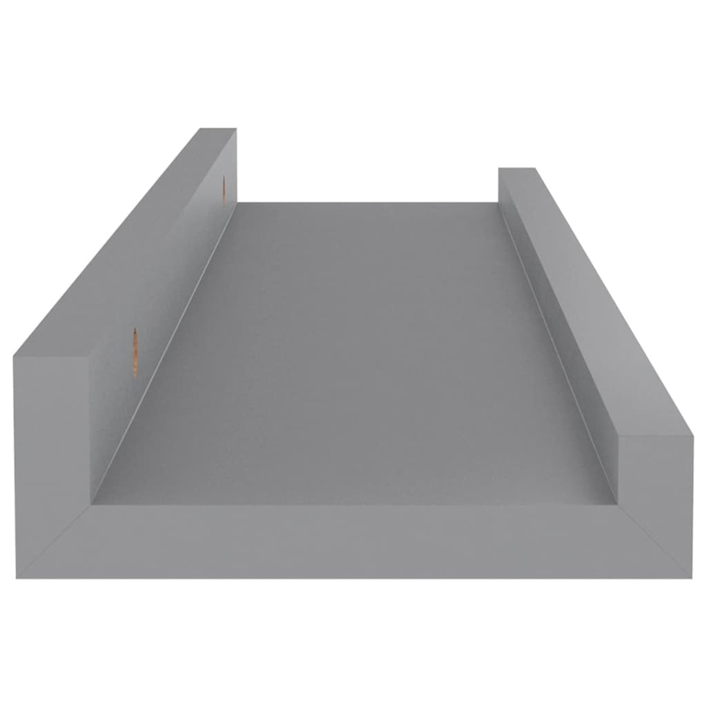 Wall Shelves 4 pcs Gray 15.7"x3.5"x1.2"