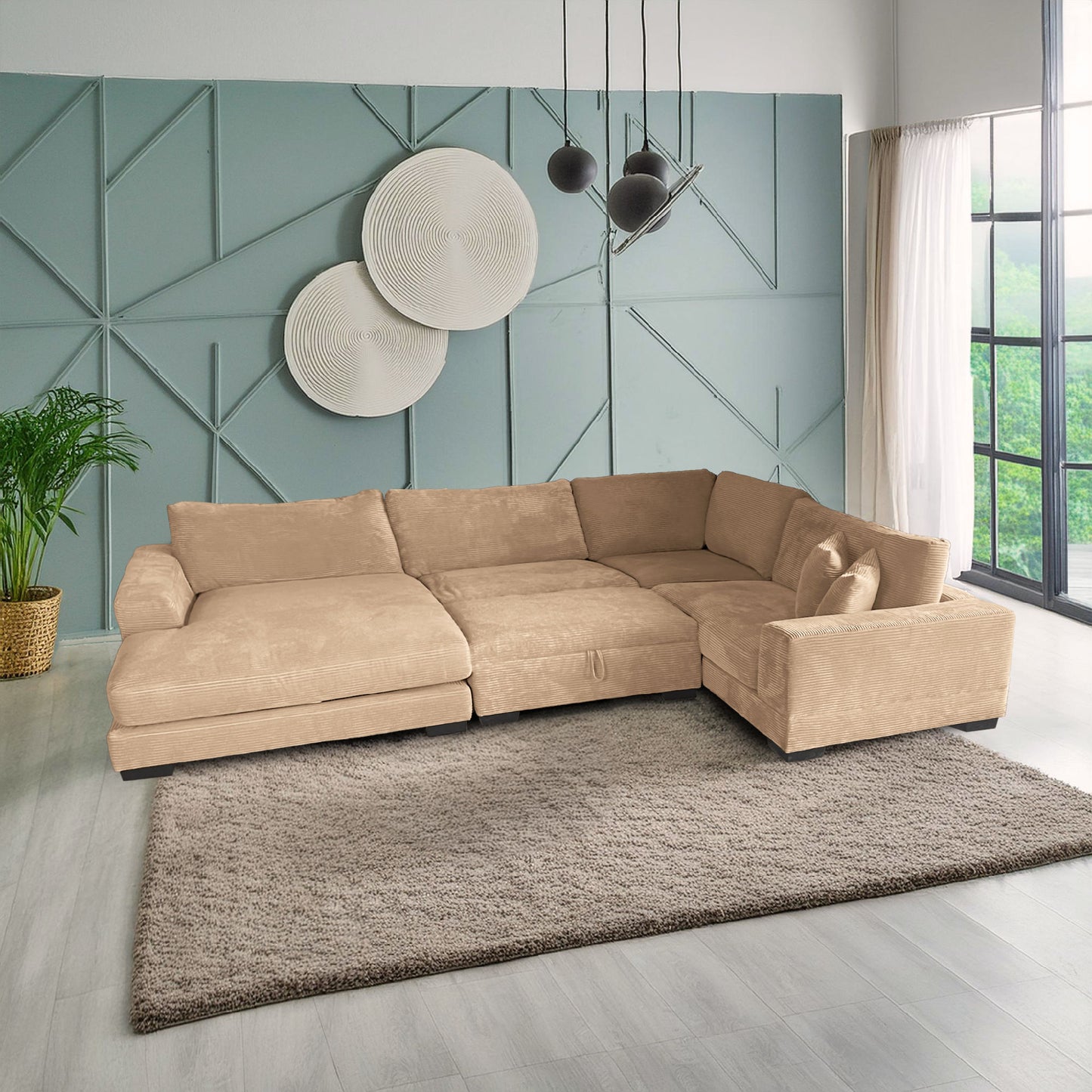 Bella Tan Chaise LF