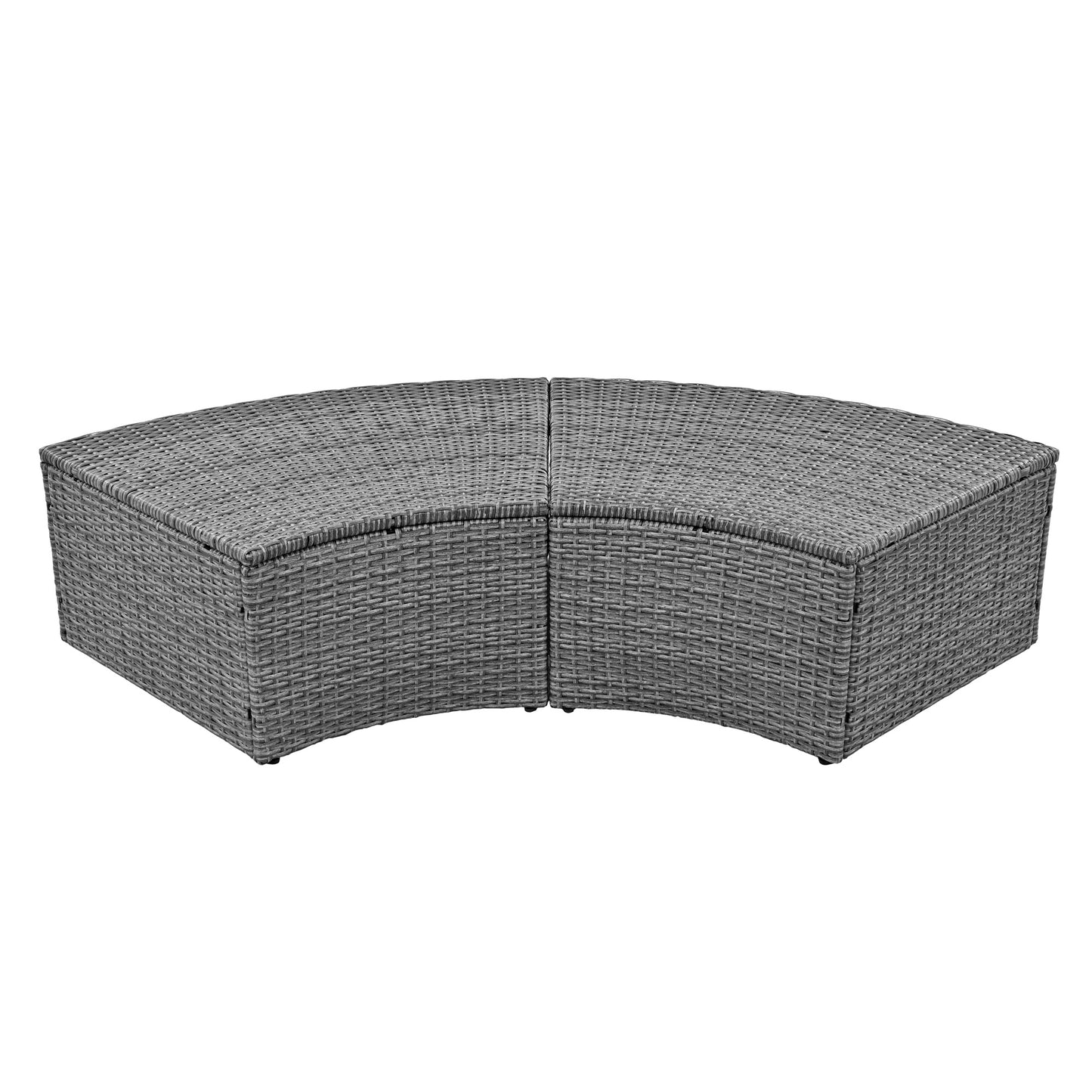 Patio 5-Piece Round Rattan Outdoor Set