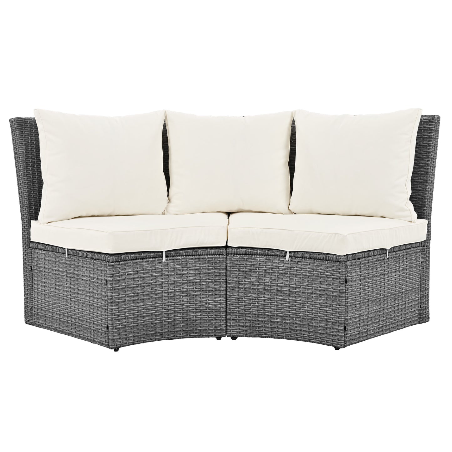 Patio 5-Piece Round Rattan Outdoor Set