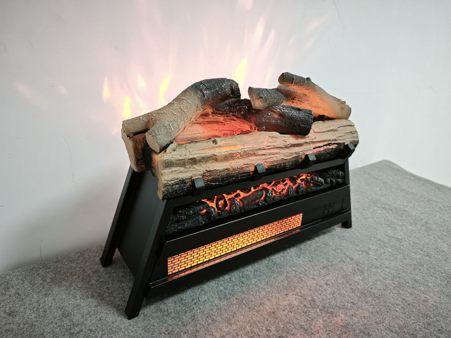 23 inch Electric Fireplace 3D Log set insert, Infrared Fireplace Heater for Indoor