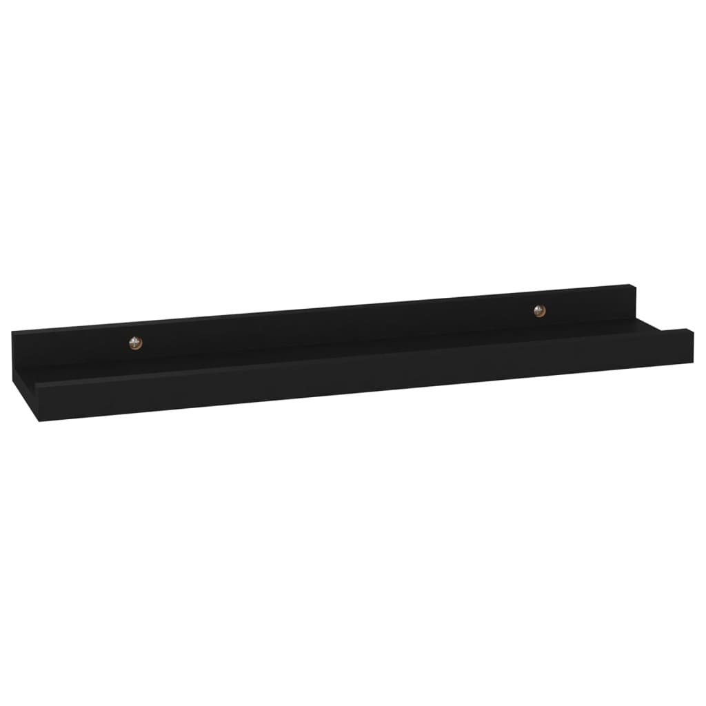 Wall Shelves 4 pcs Black 15.7"x3.5"x1.2"