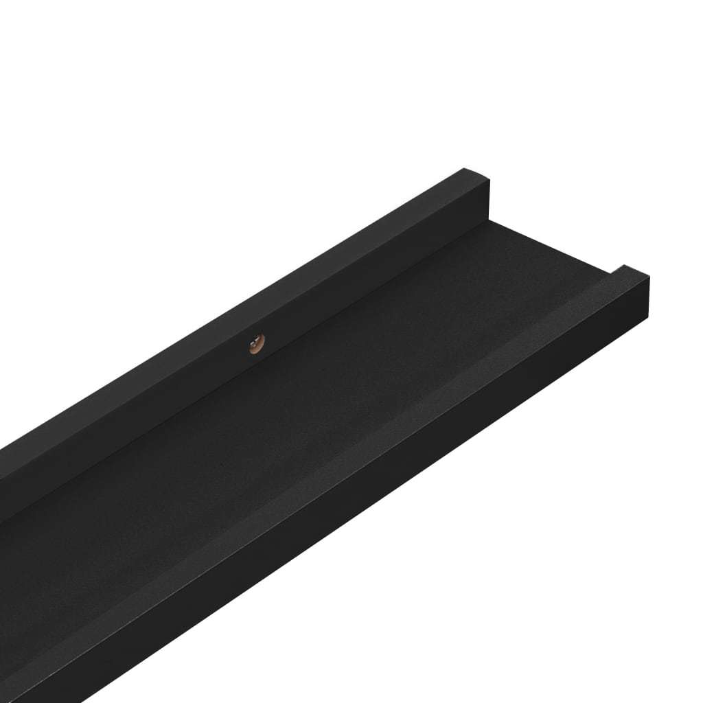 Wall Shelves 4 pcs Black 15.7"x3.5"x1.2"