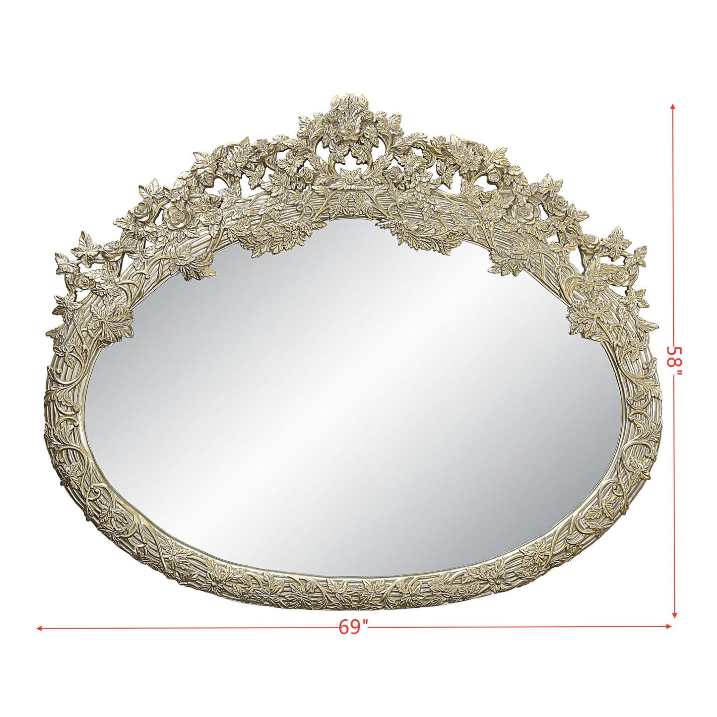 ACME Sorina MIRROR Antique Gold Finish BD01243