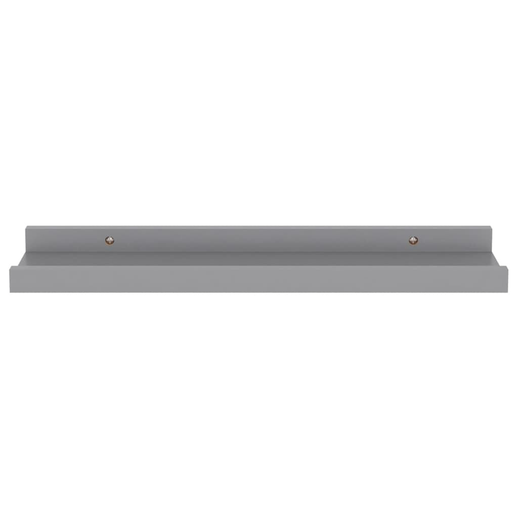 Wall Shelves 4 pcs Gray 15.7"x3.5"x1.2"