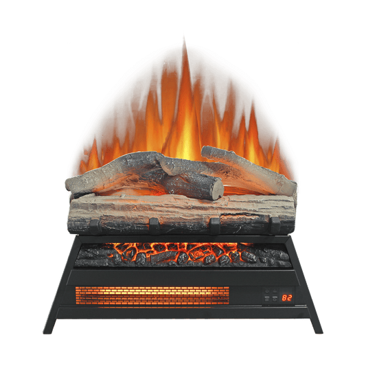 23 inch Electric Fireplace 3D Log set insert, Infrared Fireplace Heater for Indoor