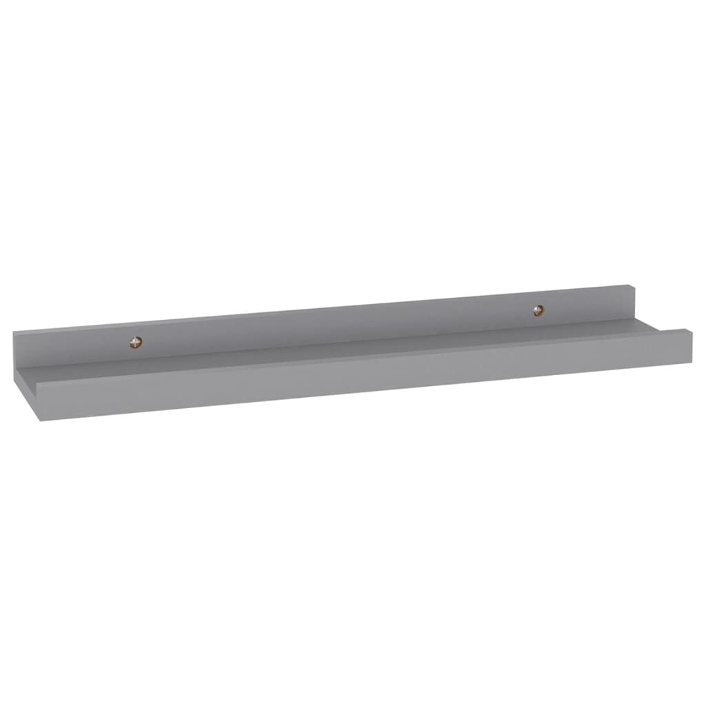 Wall Shelves 4 pcs Gray 15.7"x3.5"x1.2"