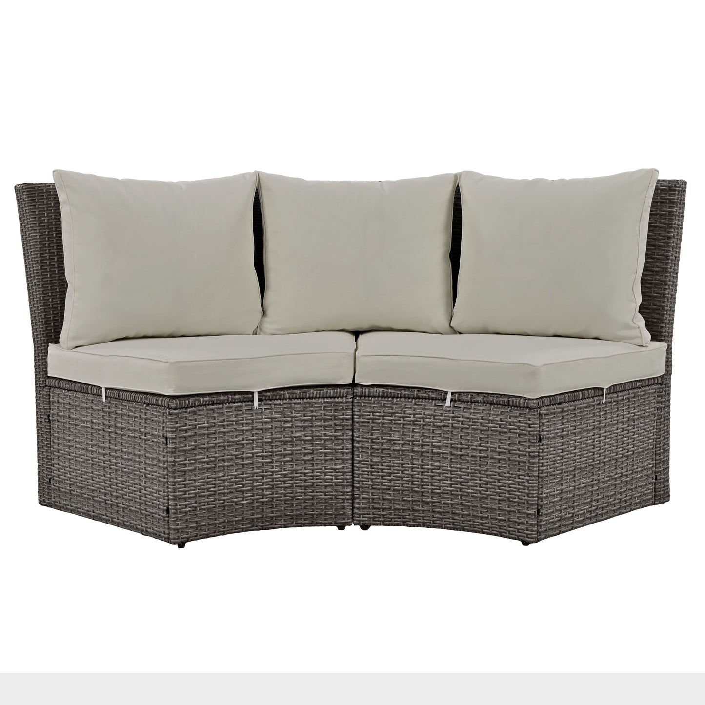 Patio 5-Piece Round Rattan Outdoor Set