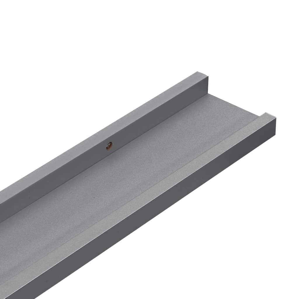 Wall Shelves 4 pcs Gray 15.7"x3.5"x1.2"