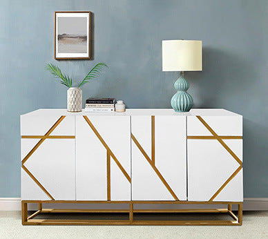 Timeless Buffet with Gold Accent