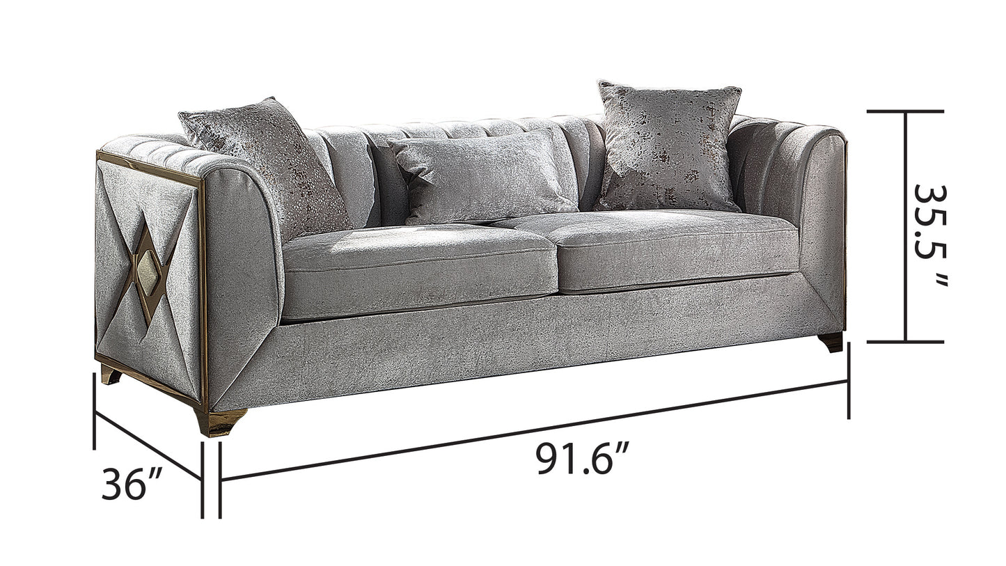 Velencia Modern Style Sofa in Cream