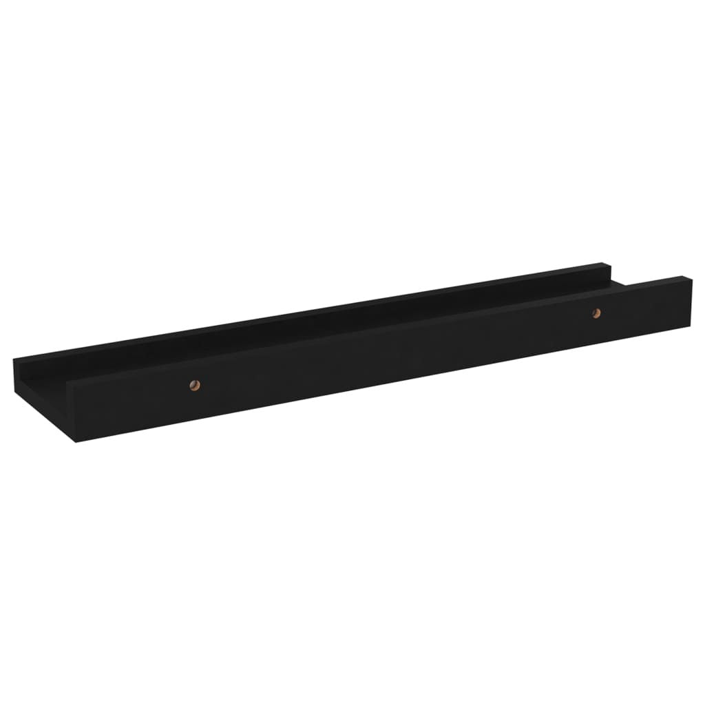 Wall Shelves 4 pcs Black 15.7"x3.5"x1.2"