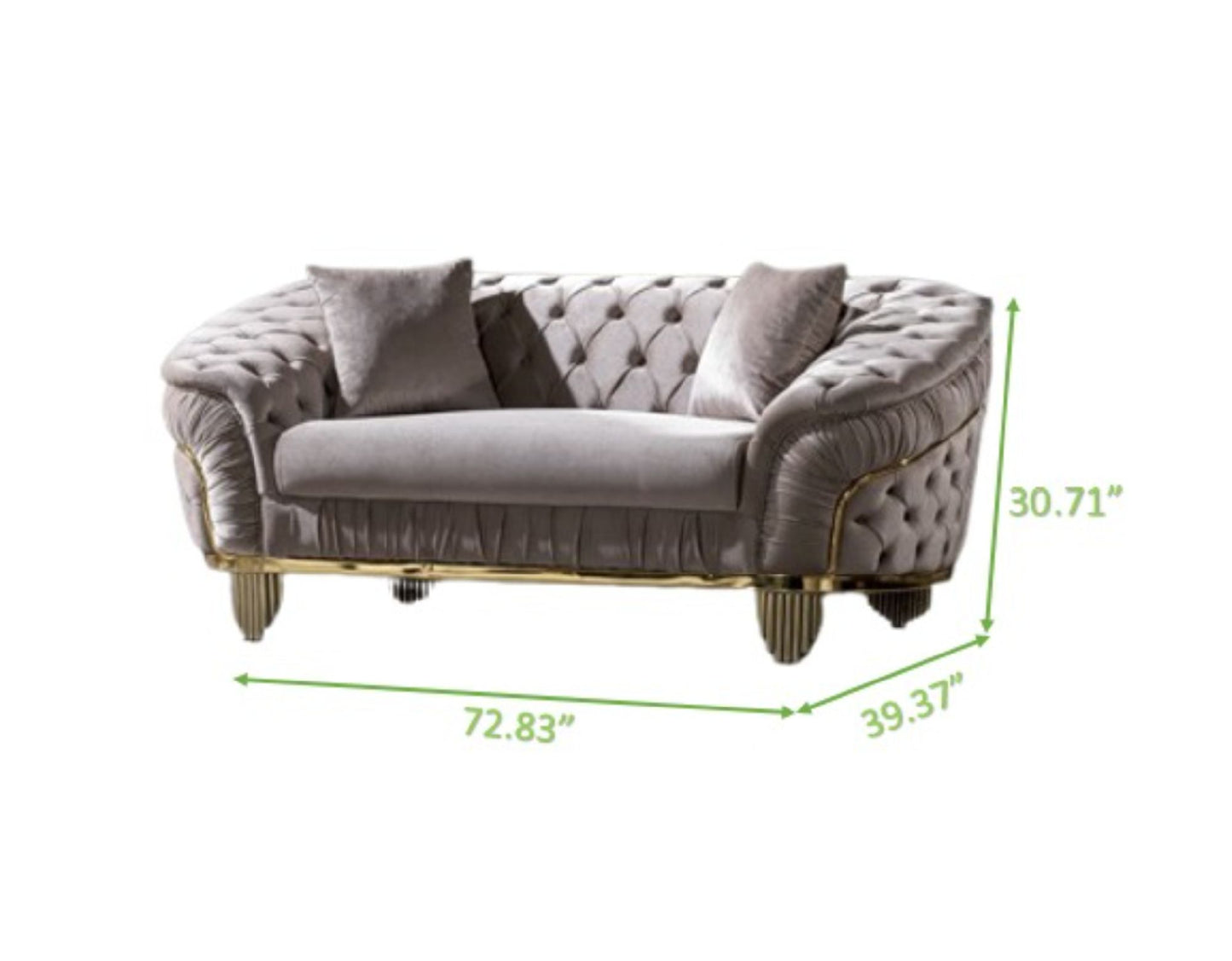 Vanessa Loveseat Taupe