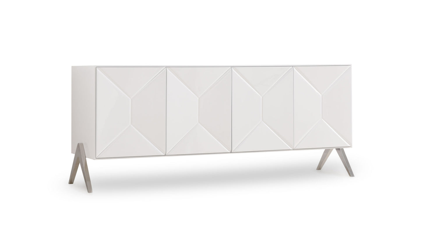 Modrest Candid Modern White Buffet