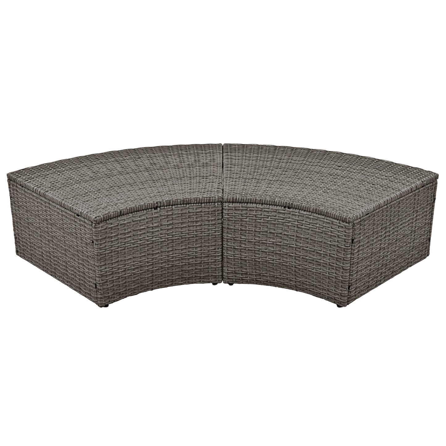 Patio 5-Piece Round Rattan Outdoor Set