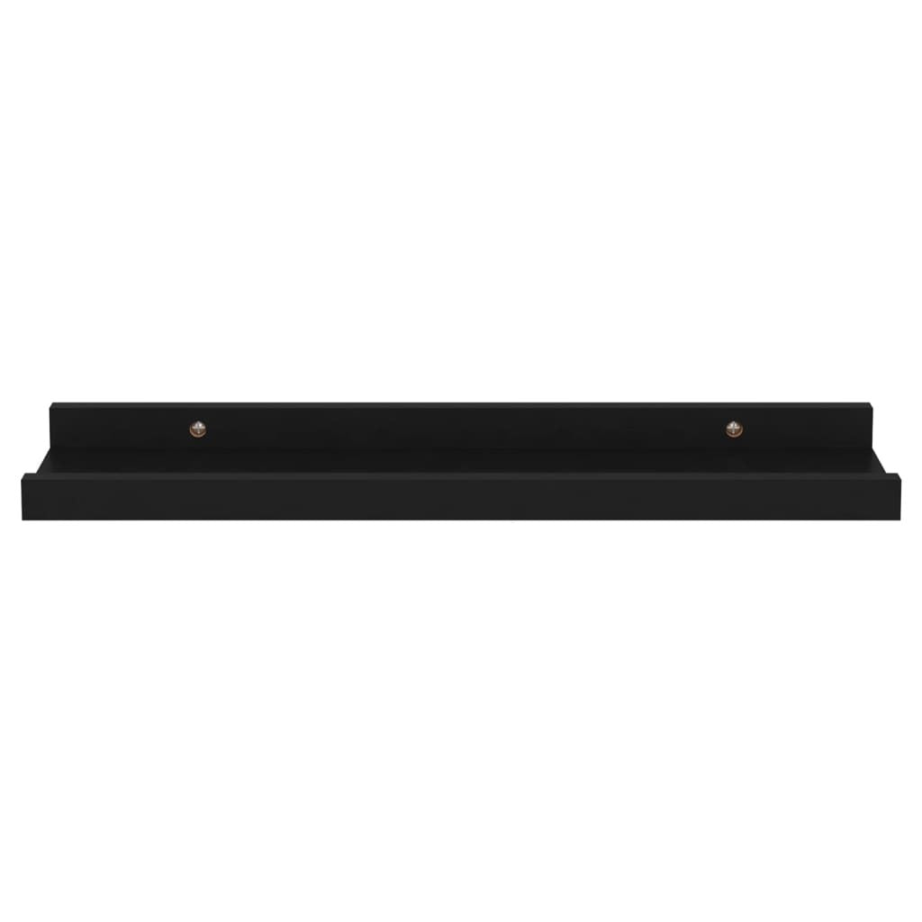 Wall Shelves 4 pcs Black 15.7"x3.5"x1.2"