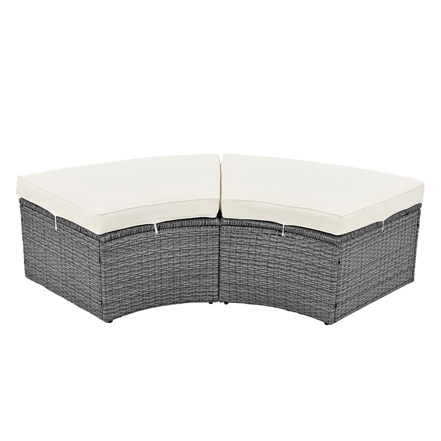 Patio 5-Piece Round Rattan Outdoor Set