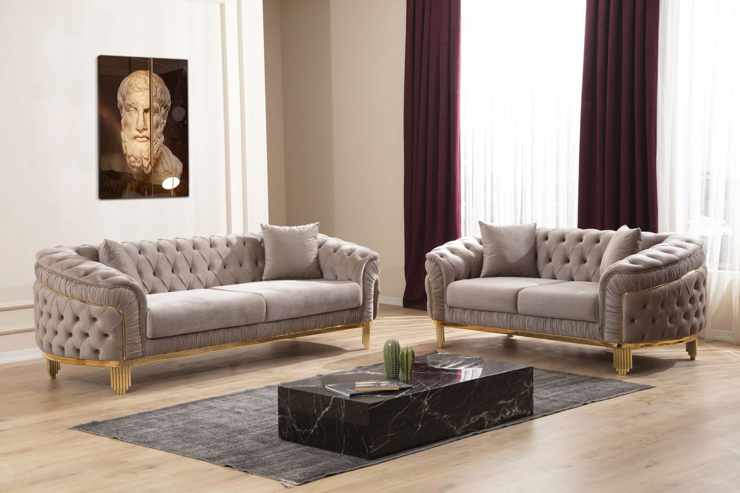 Vanessa Loveseat Taupe