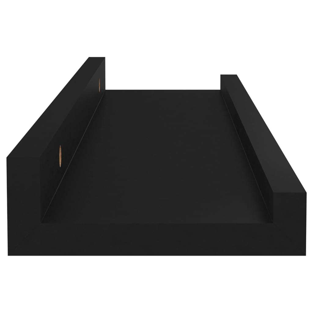 Wall Shelves 4 pcs Black 15.7"x3.5"x1.2"