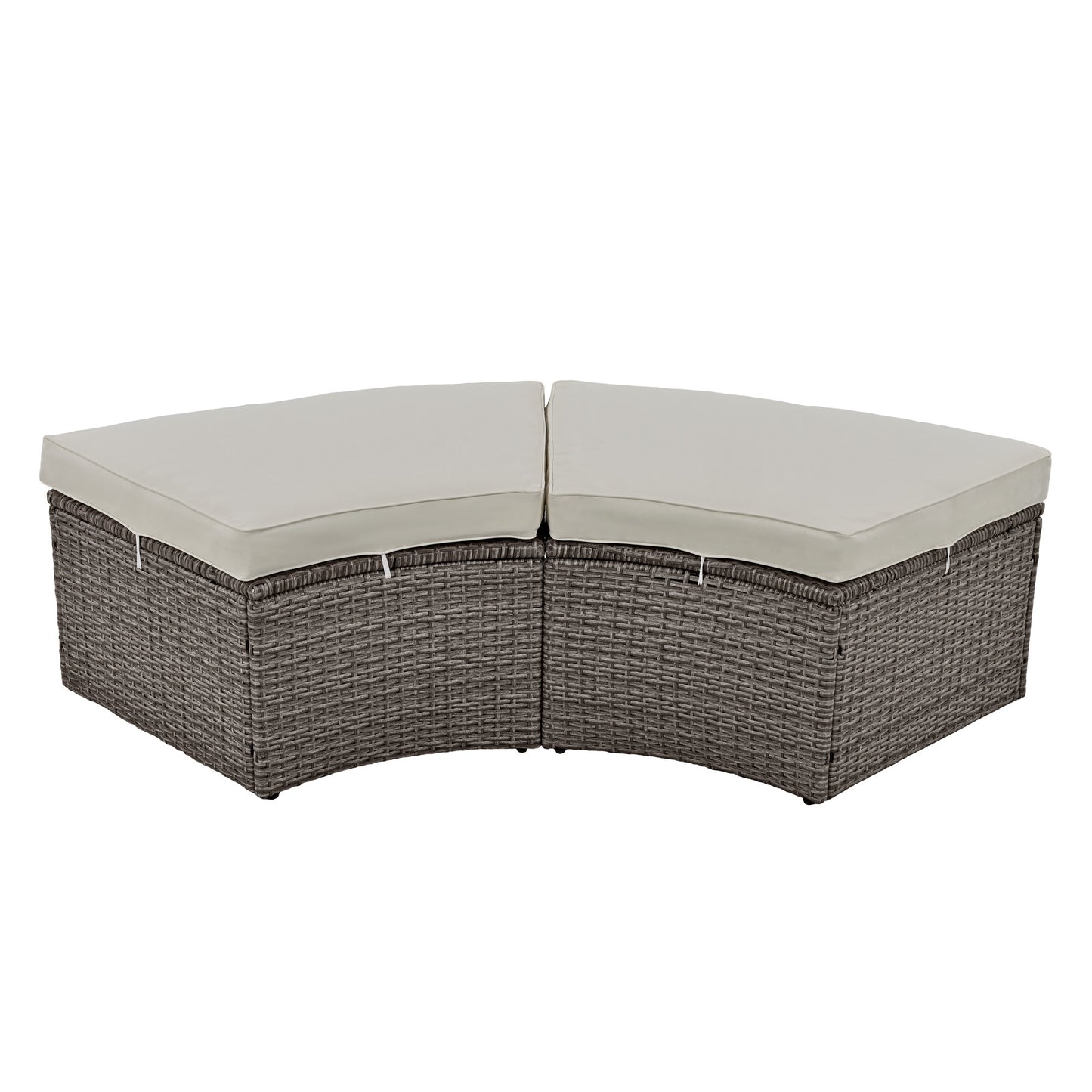 Patio 5-Piece Round Rattan Outdoor Set