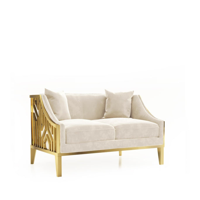 Opulence Elegance Gold Sofa Collection Set- 2