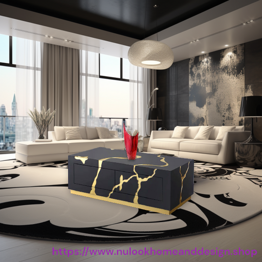 Gilded Noir Coffee Table- 2 colors available.