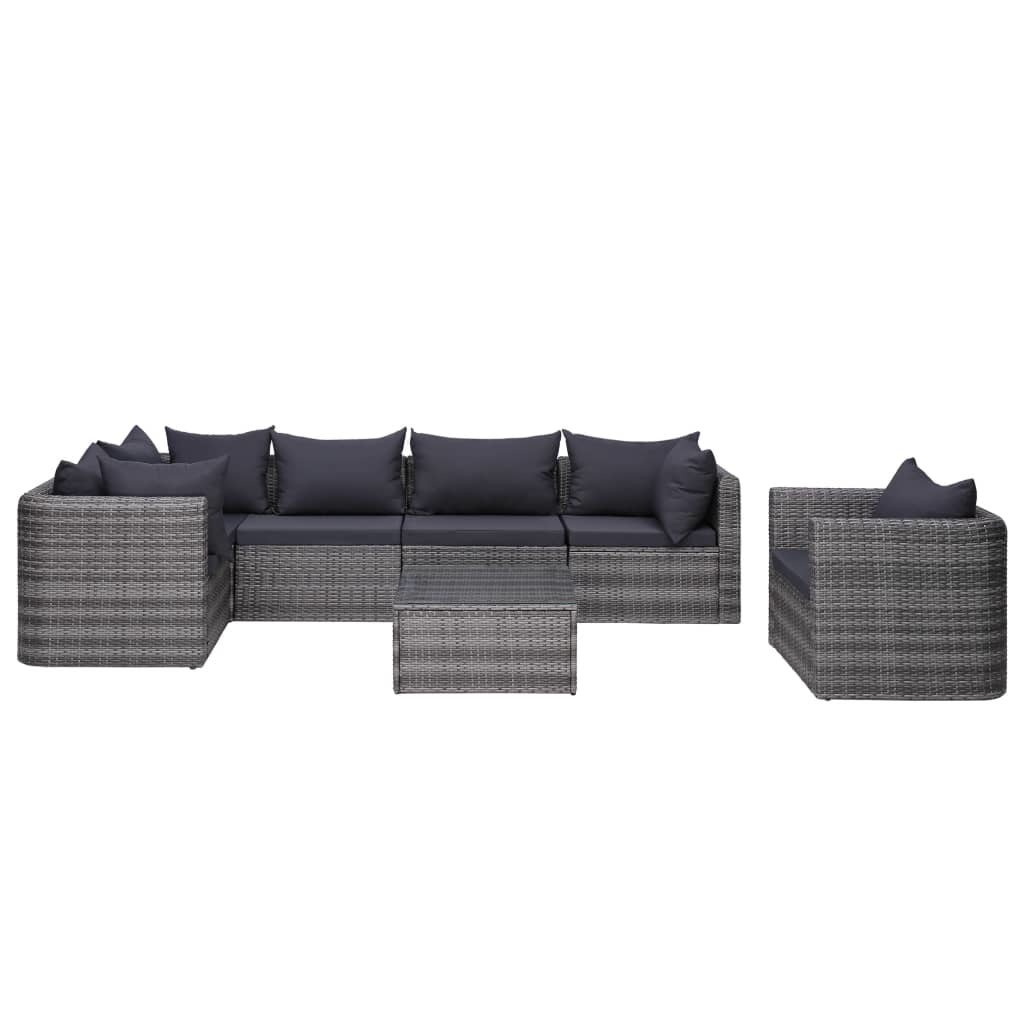 7 Piece- Serene Gray Garden Oasis Set