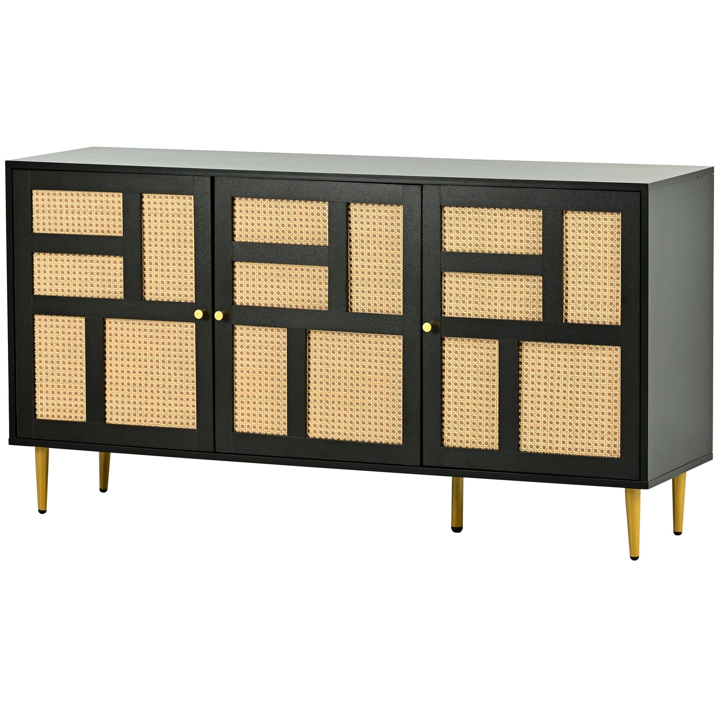 The rattan side cabinet/Modern Entertainment Center- Console Table