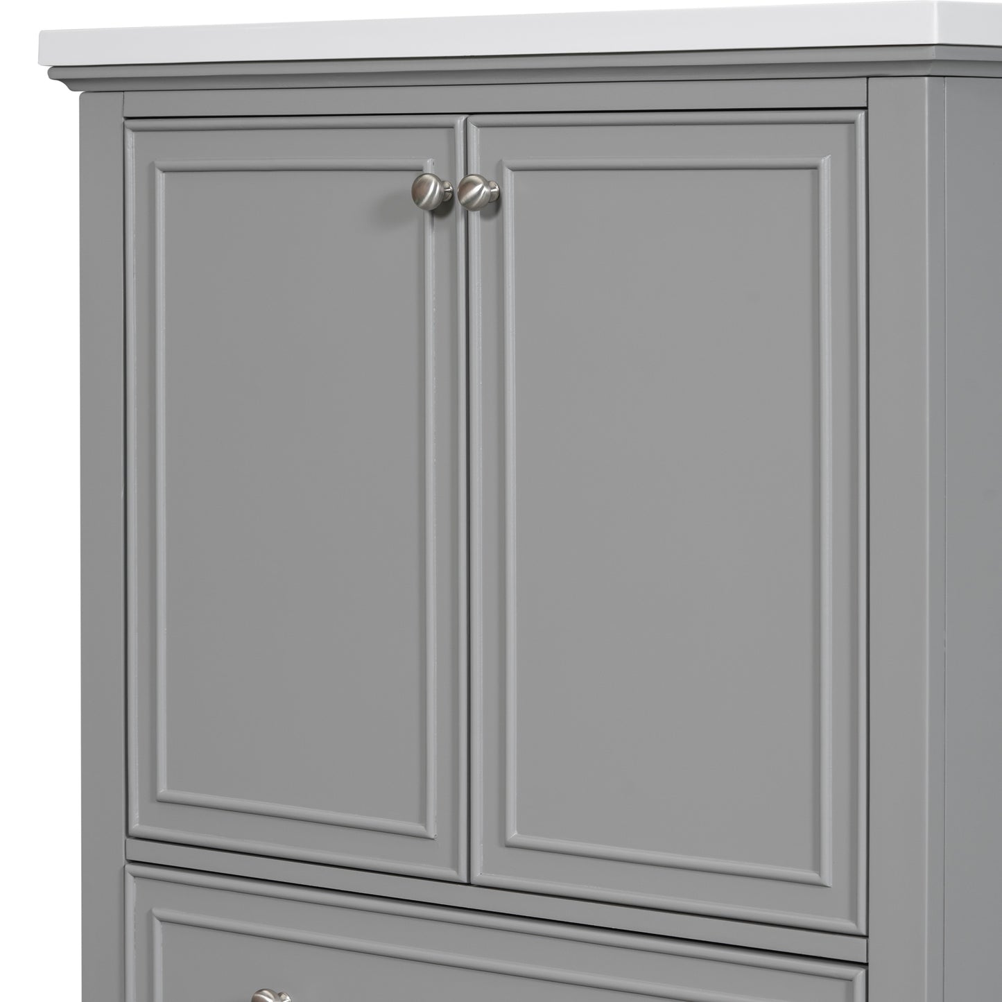 30" Bathroom Vanity with Sink Combo, Grey