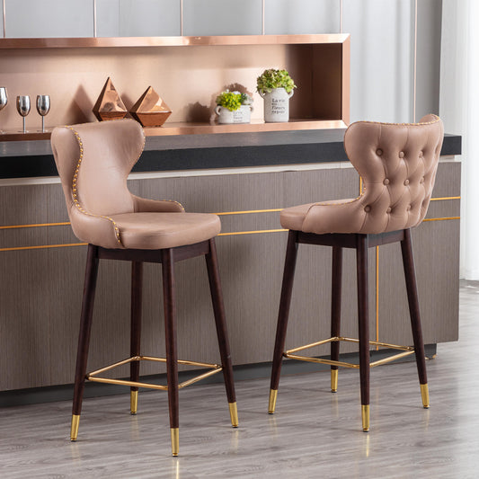 Khaki Bar stools; Set of 2