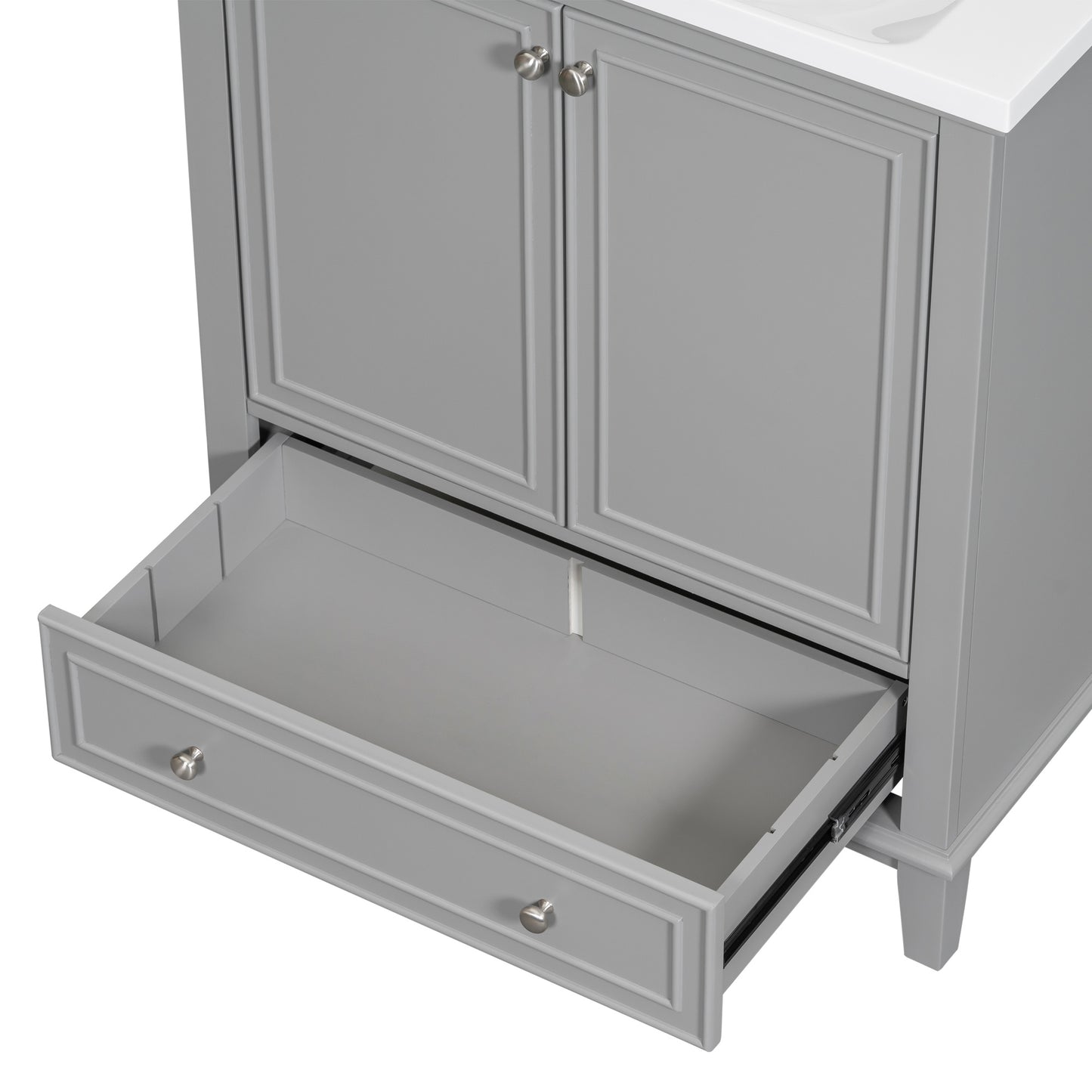 30" Bathroom Vanity with Sink Combo, Grey