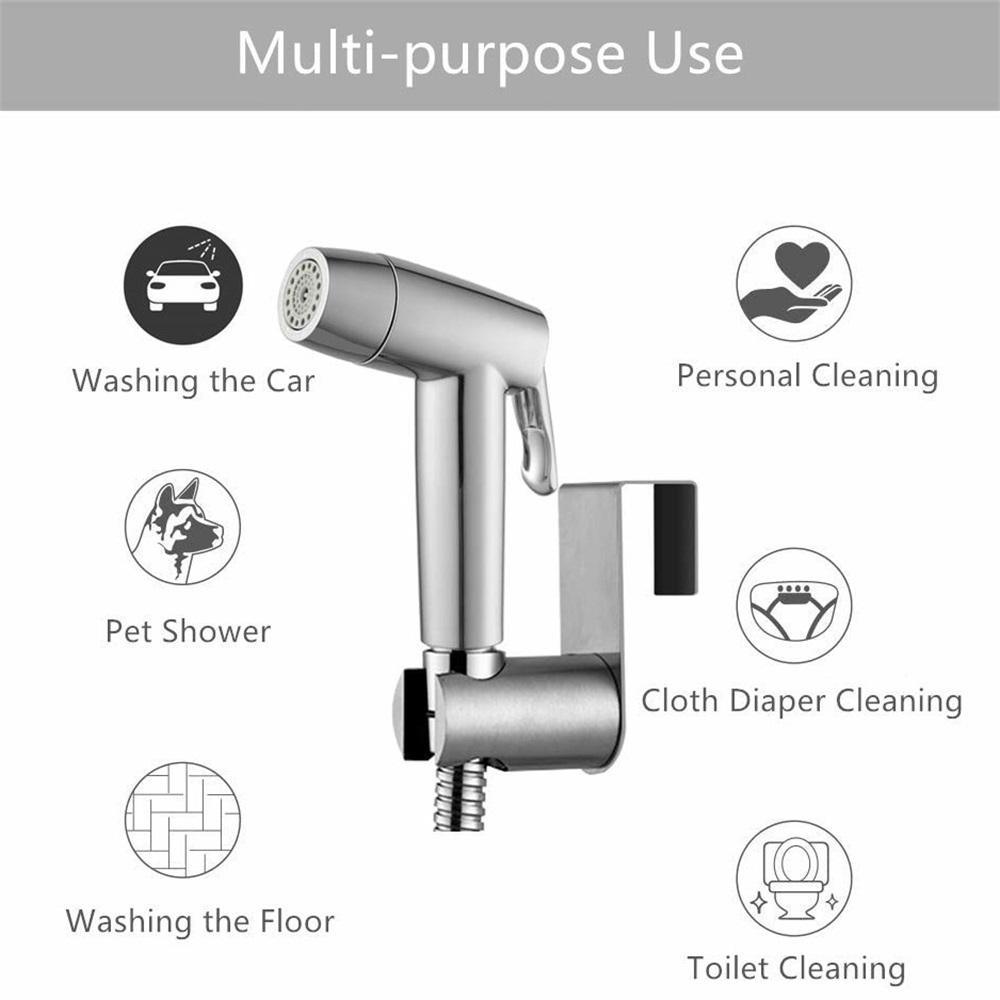 Hand Held Two Water Outlet Modes Bidet Toilet Sprayer