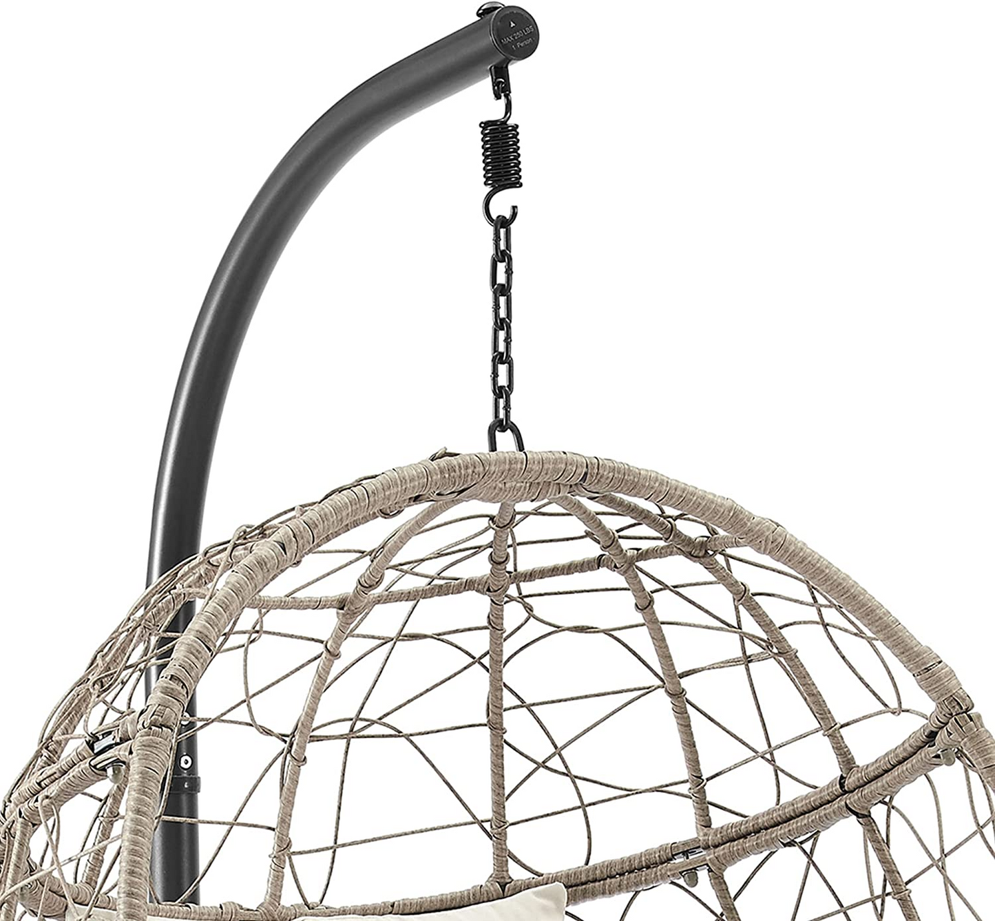 Outdoor Patio Teardrop Wicker Swing Egg Chair