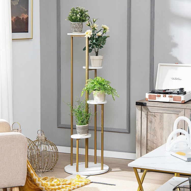 4-Tier 48.5 Inch Metal Plant Stand